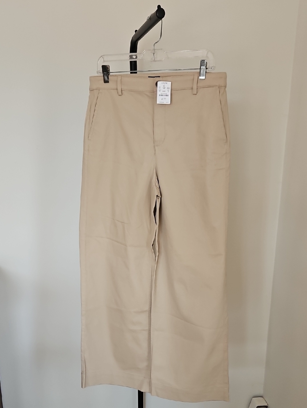 J. Crew Women's Beige Wide Leg Chinos